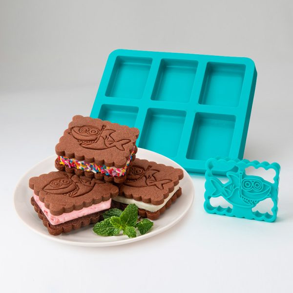 Mobi T-Rex Ice Cream Sandwich Maker Silicone Mold — Las Cosas
